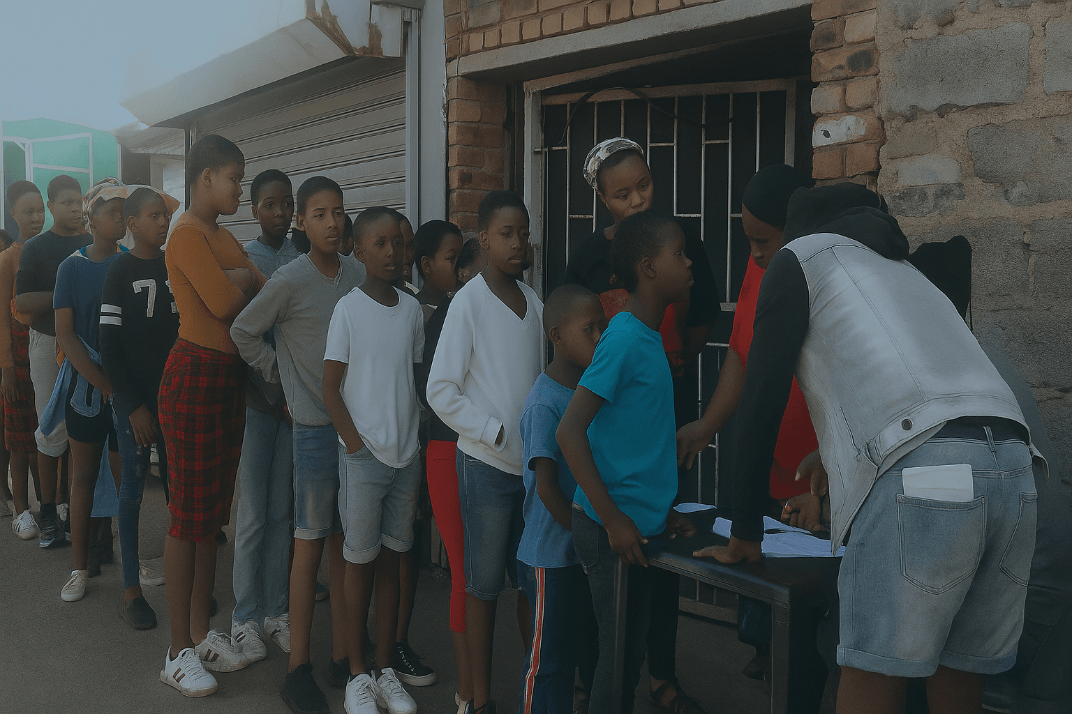 A vibrant street scene in Alexandra